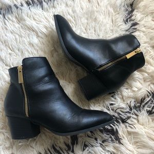 Lulus Black Illusion Ankle Booties